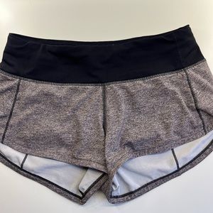 COPY - lululemon speed up shorts in heathered grey